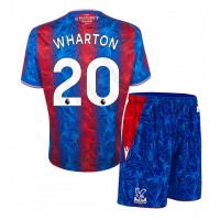 Echipament fotbal Crystal Palace Adam Wharton #20 Tricou Acasa 2024-25 pentru copii maneca scurta (+ Pantaloni scurti)